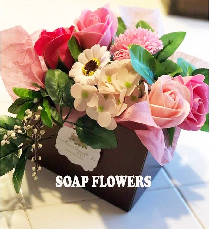 Pink Soap Flower Box